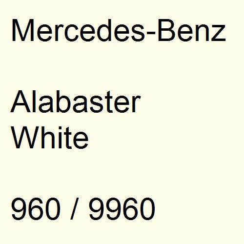 Mercedes-Benz, Alabaster White, 960 / 9960.